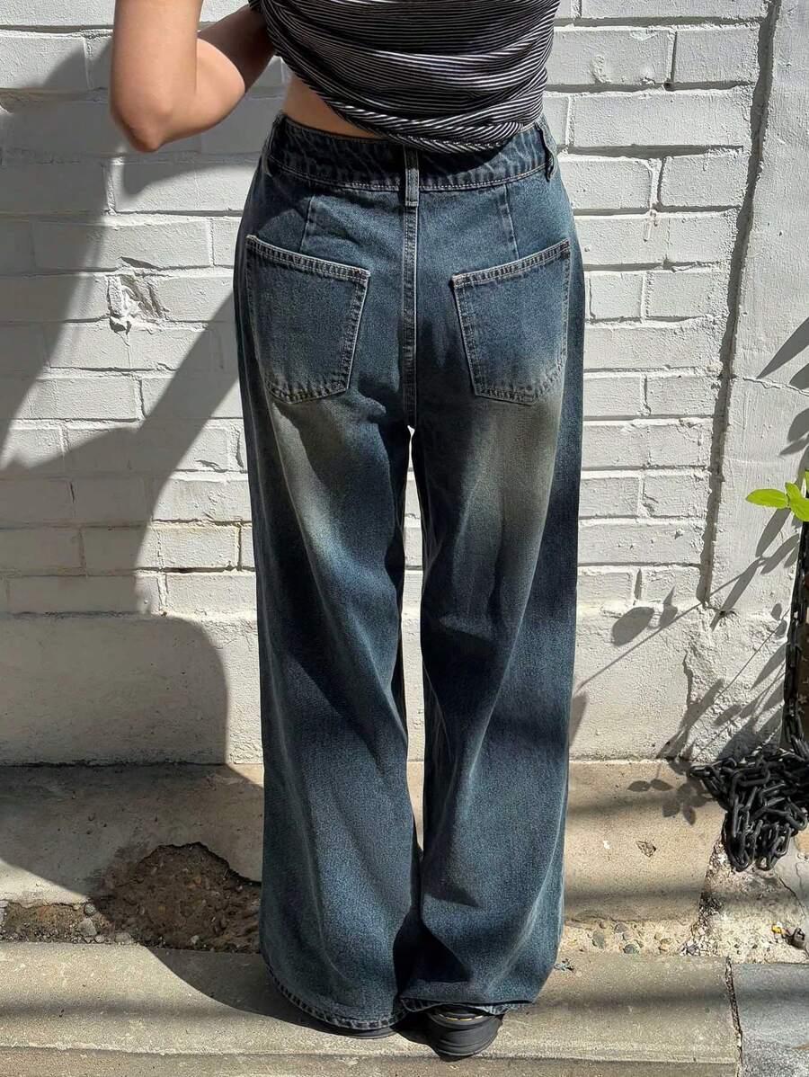 JEANSY DAMSKIE MOM FIT WYSOKI STAN
