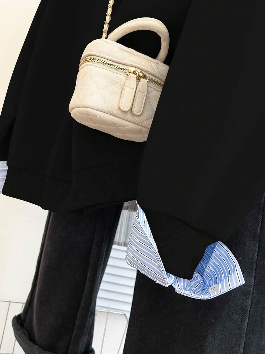 BLUZA ŁĄCZENIE KOŁNIERZYK