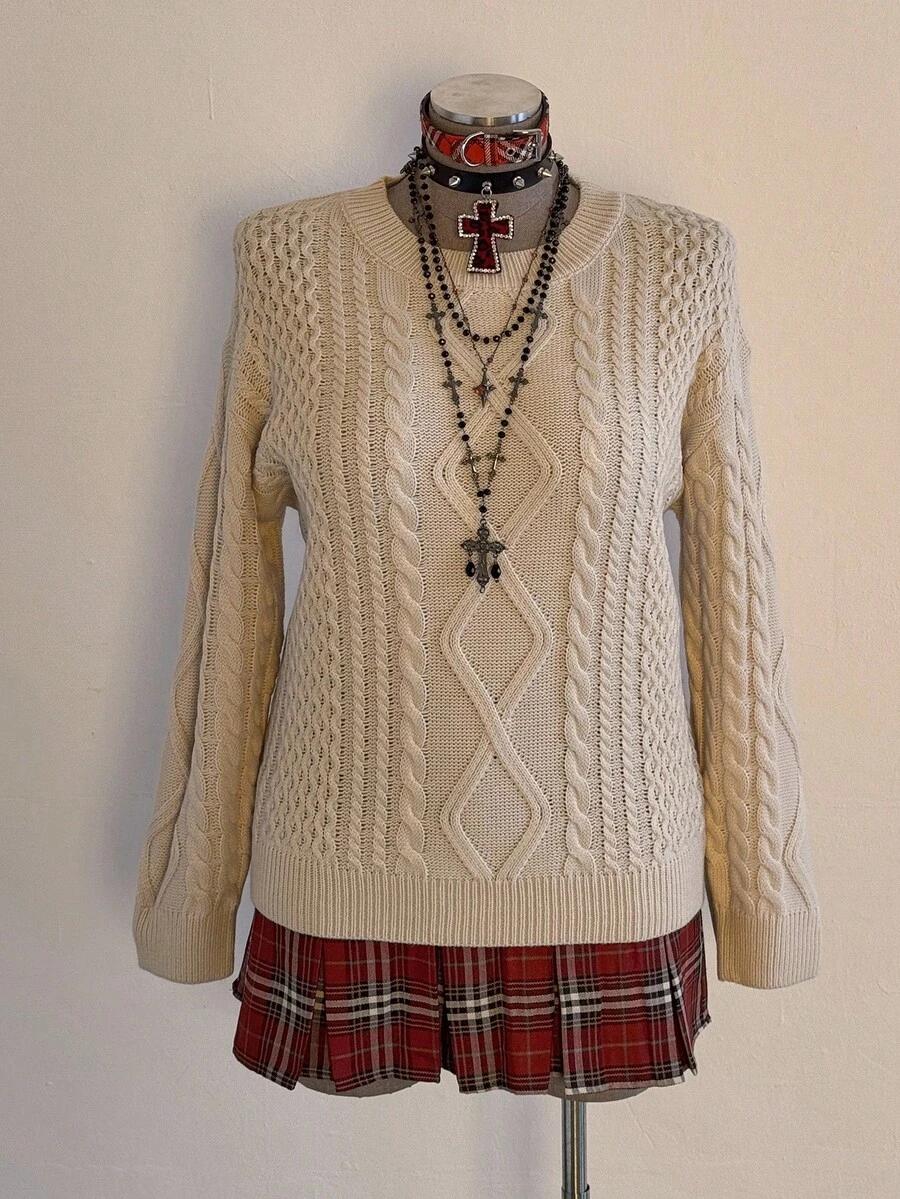 SWETER DAMSKI BEŻOWY