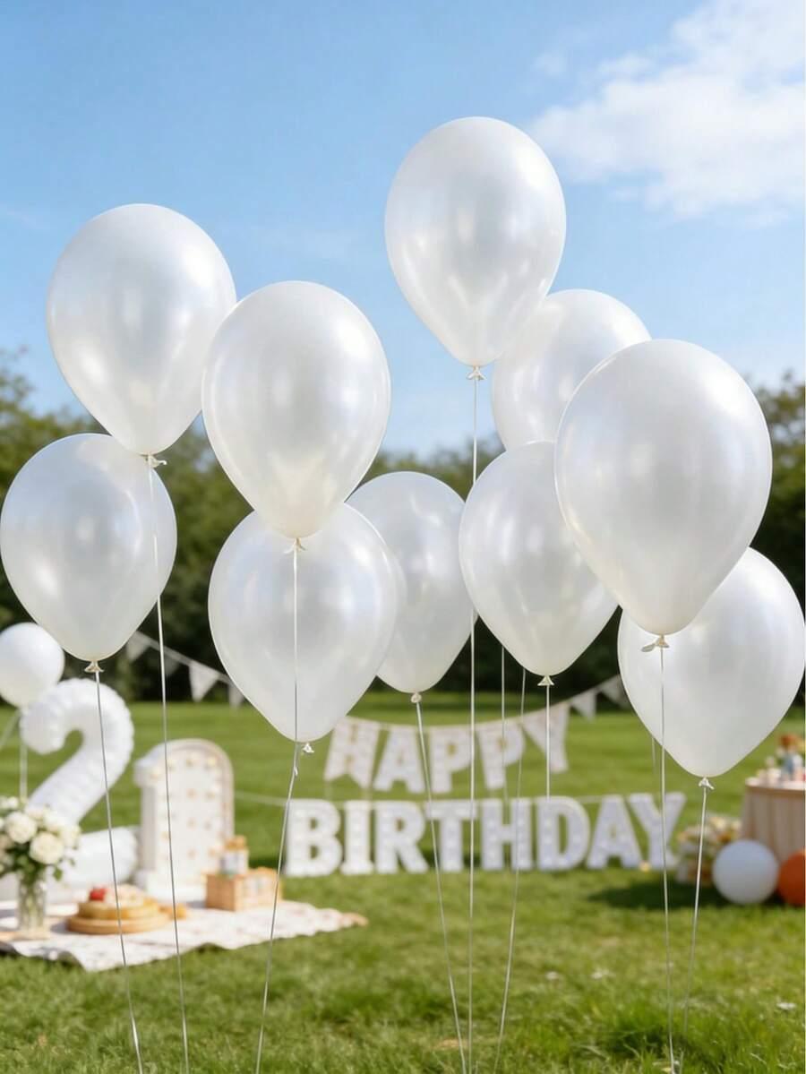 białe balony 10-pack