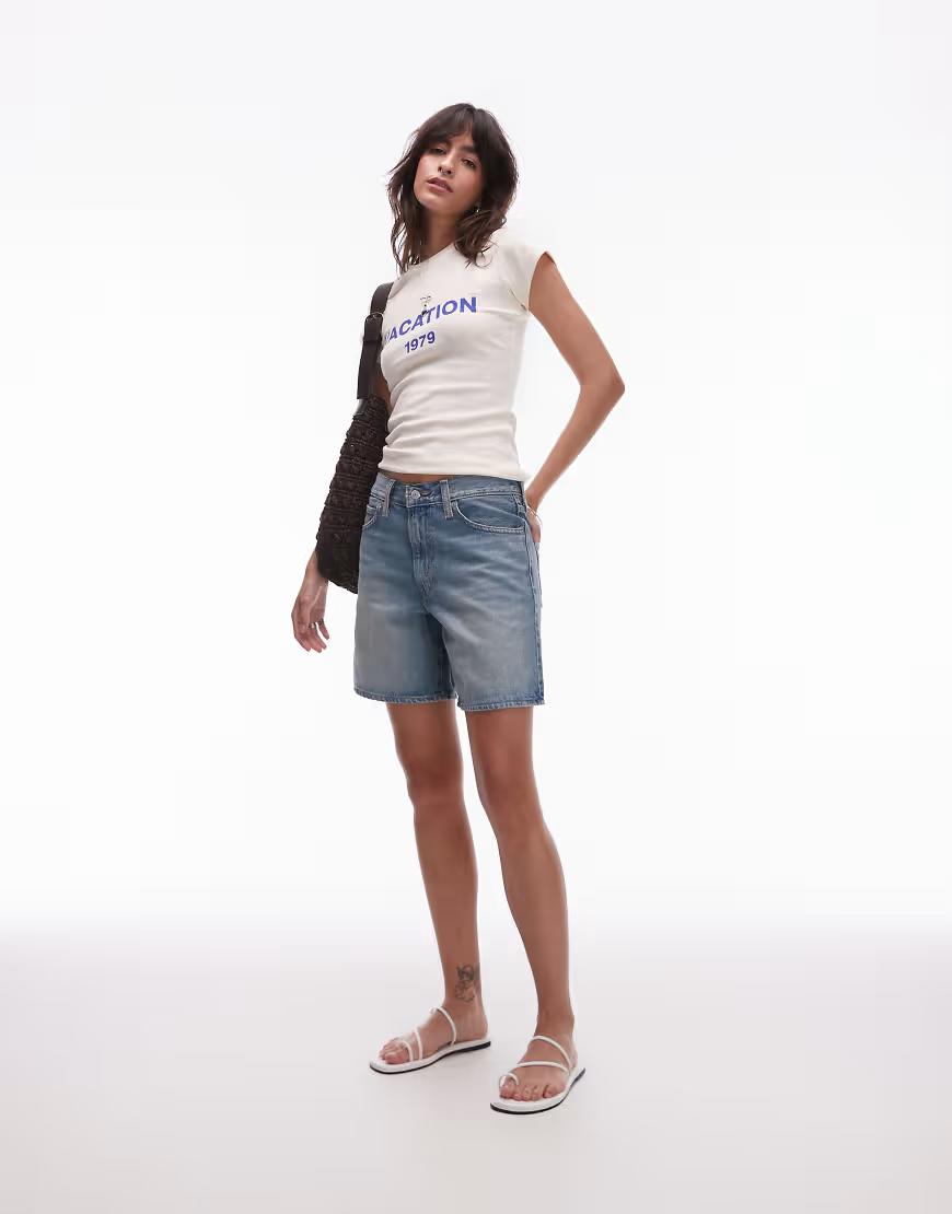 NIEBIESKIE SPODENKI JEANS