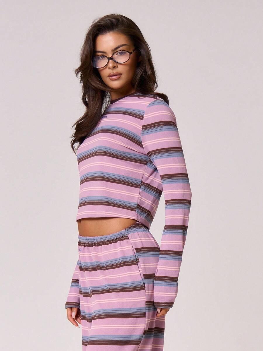 bluzka w paski casual