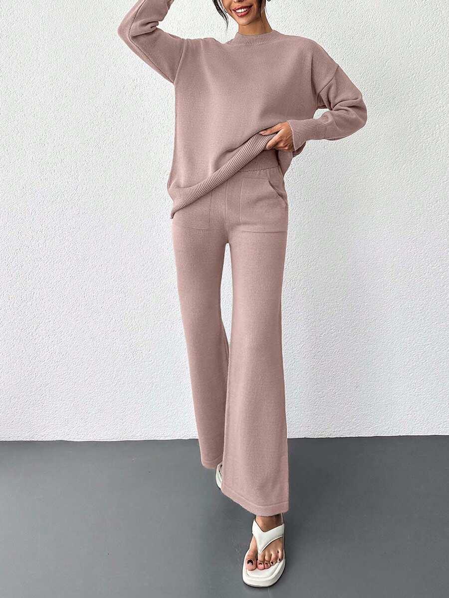 SWETER SPODNIE KOMPLET