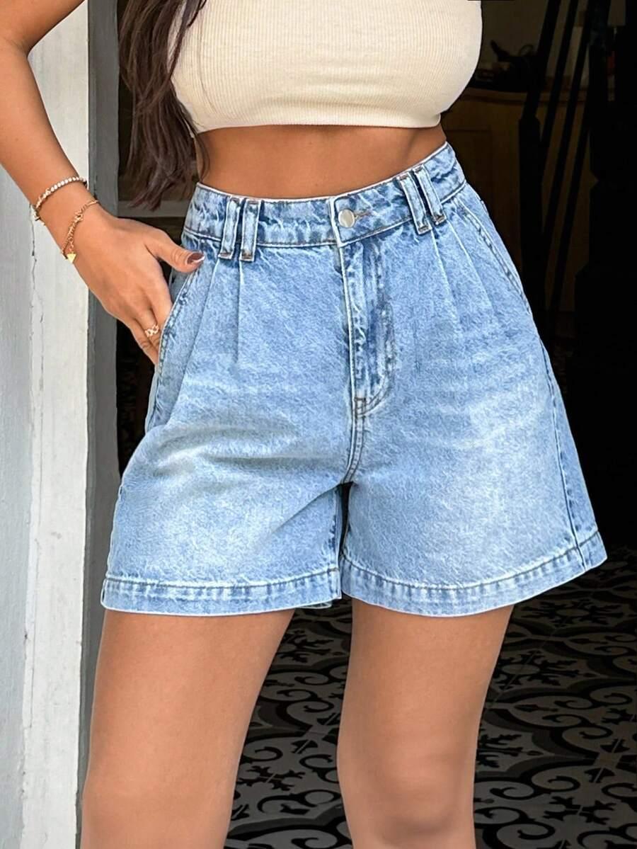 NIEBIESKIE SPODENKI JEANS