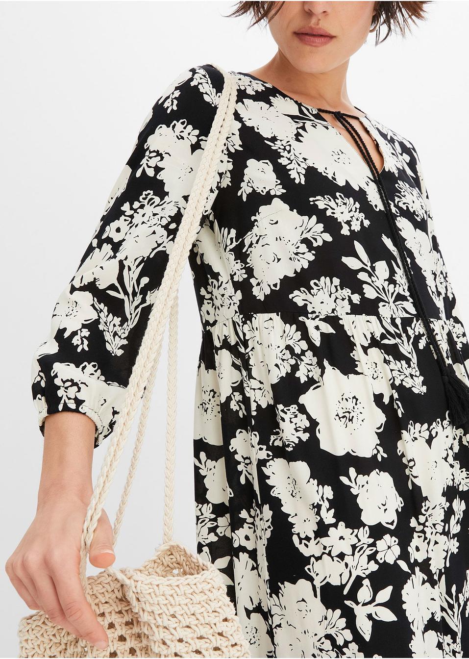 SUKIENKA MAXI W KWIATY