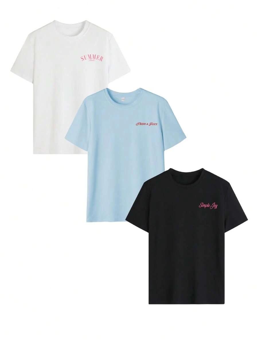biały t-shirt nadruk