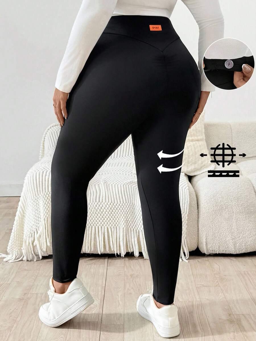czarne ciążowe legginsy