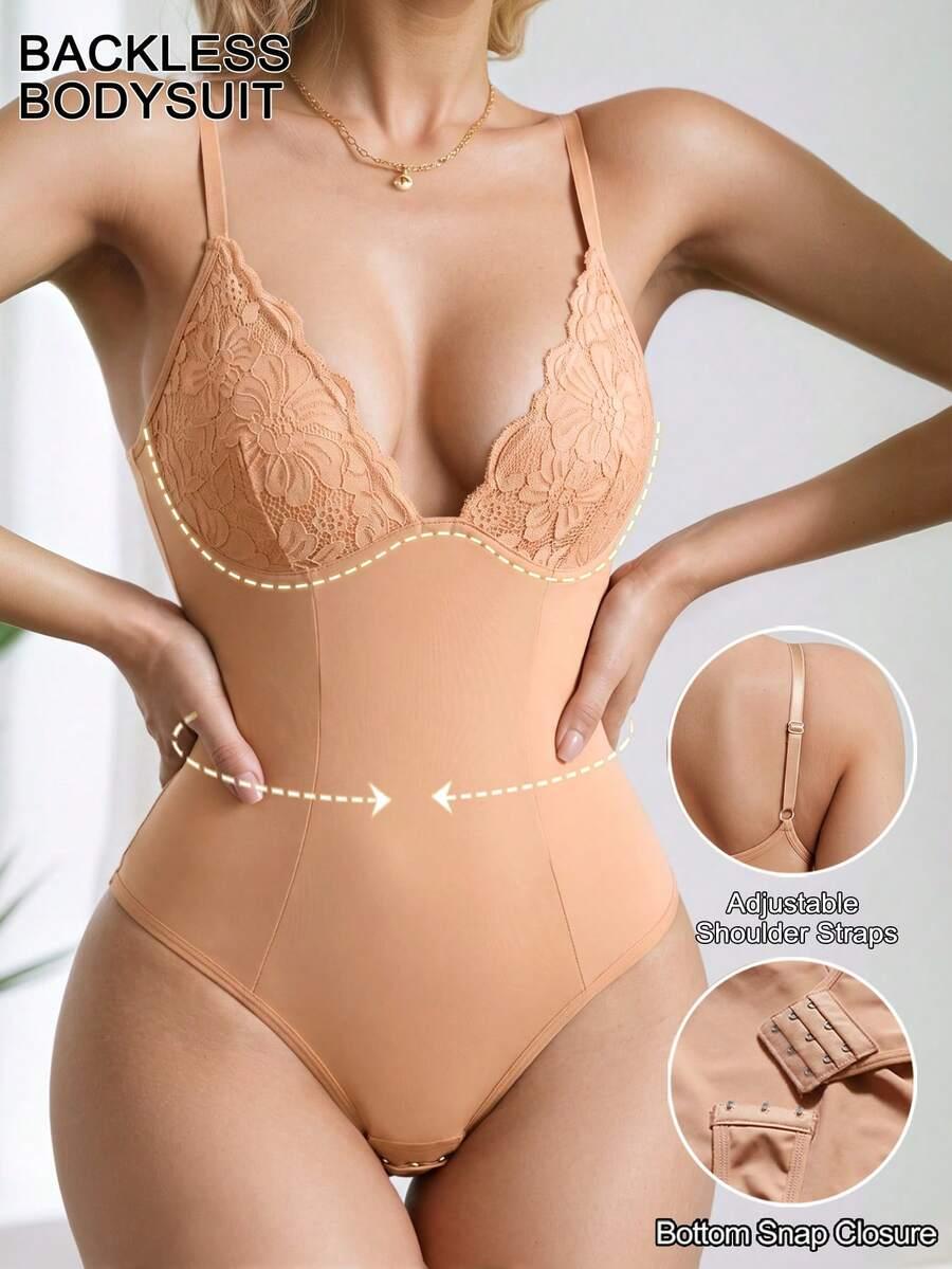 beżowe body modelujące