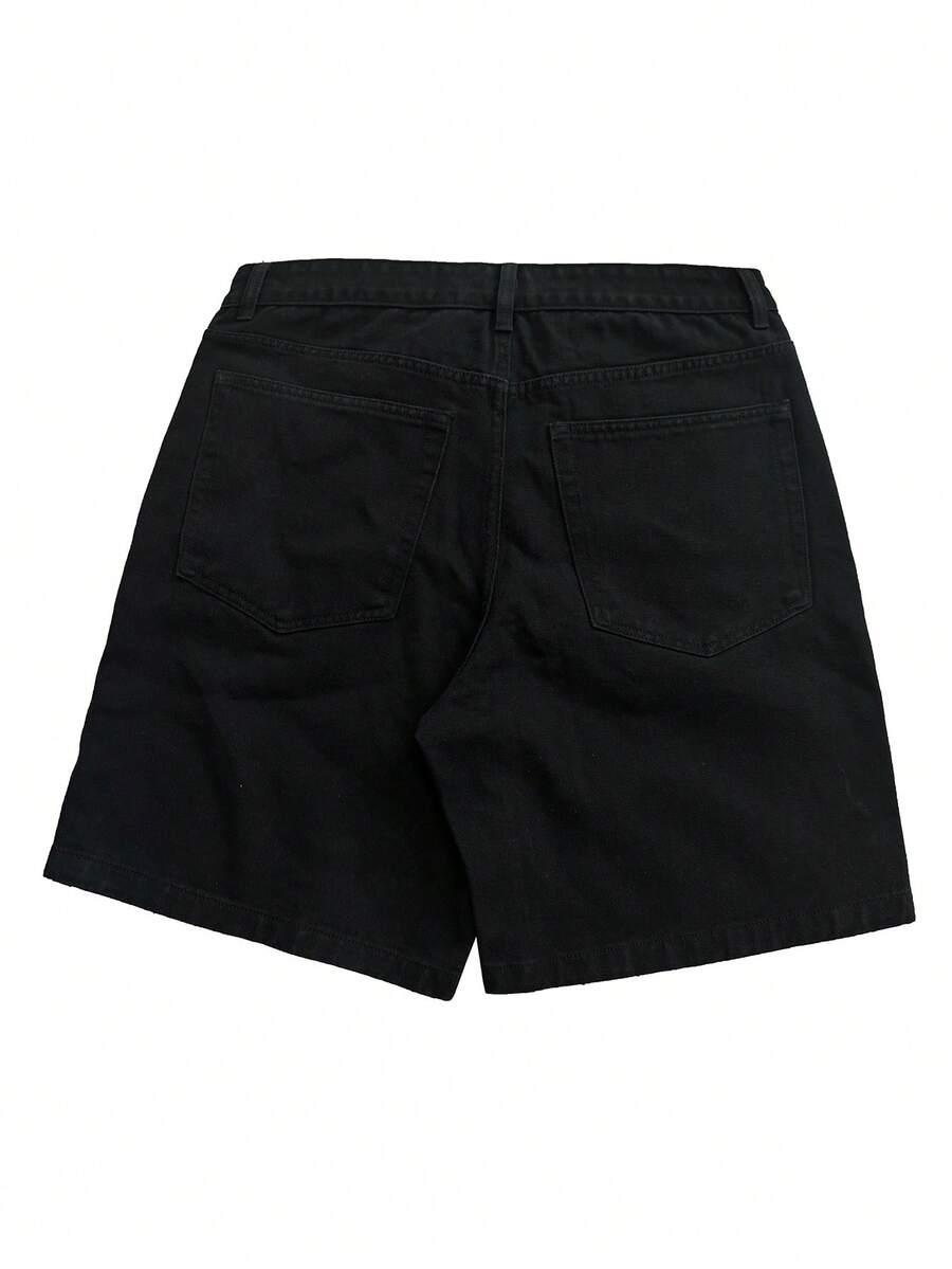 czarne spodenki jeans