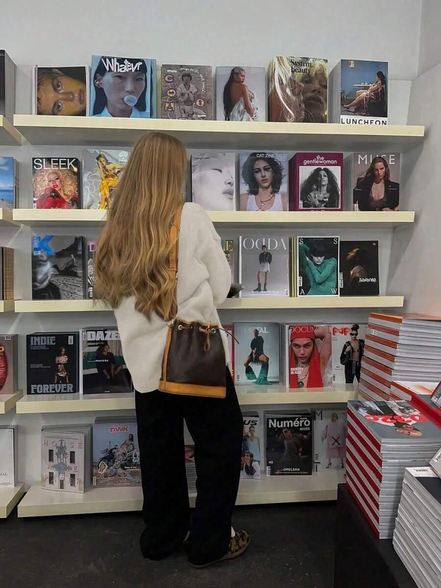biały sweter długi rękaw 