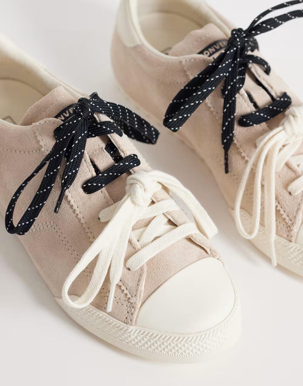 beżowe trampki Chuck Taylor Lo skóra naturalna