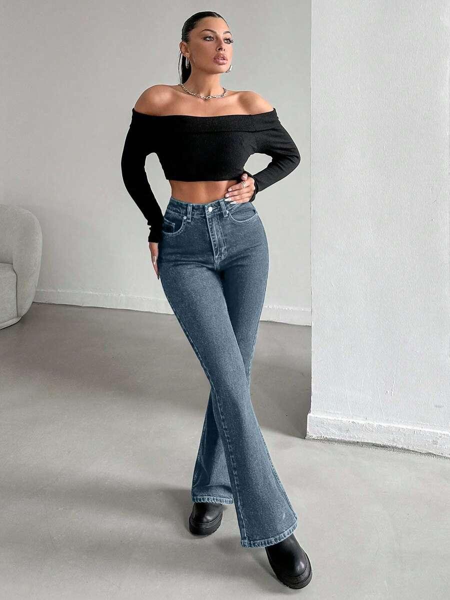 NIEBIESKIE SPODNIE JEANS