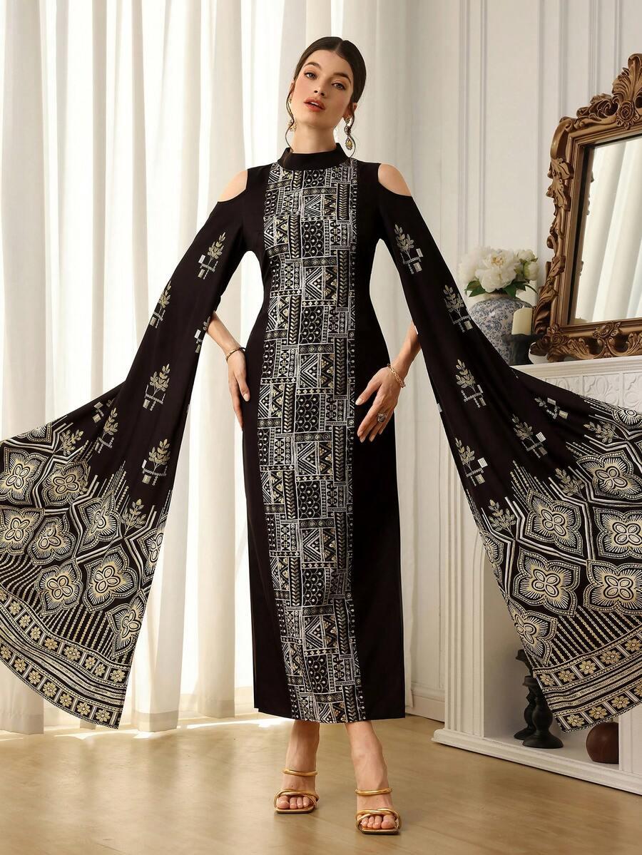 Maxi sukienka print
