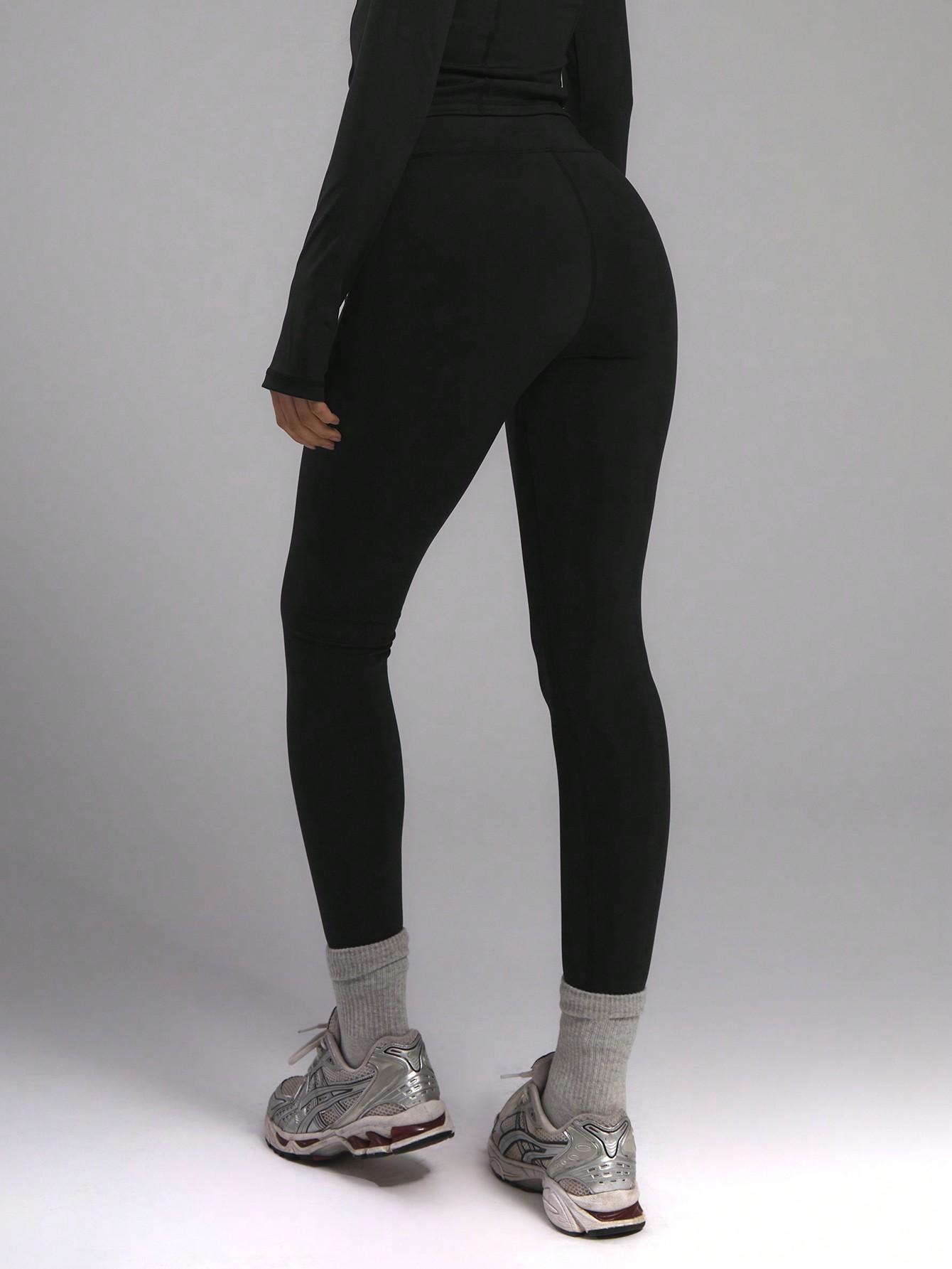 CZARNE LEGGINSY WYSOKI STAN