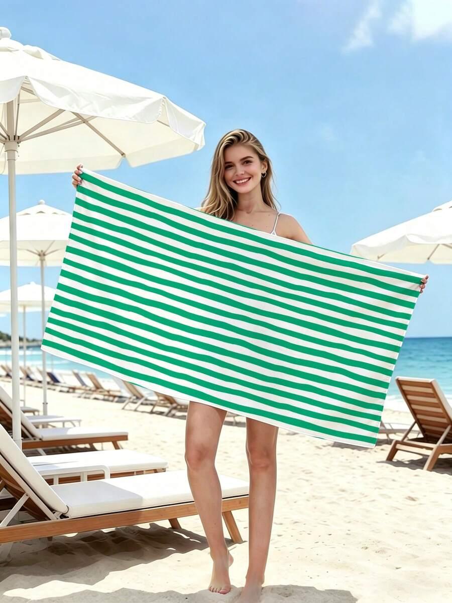 ręcznik plażowy paski