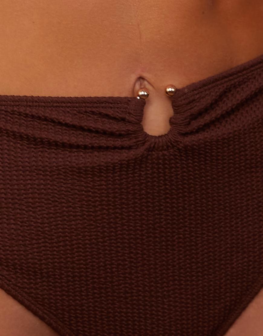 BRĄZOWY DÓŁ OD BIKINI 