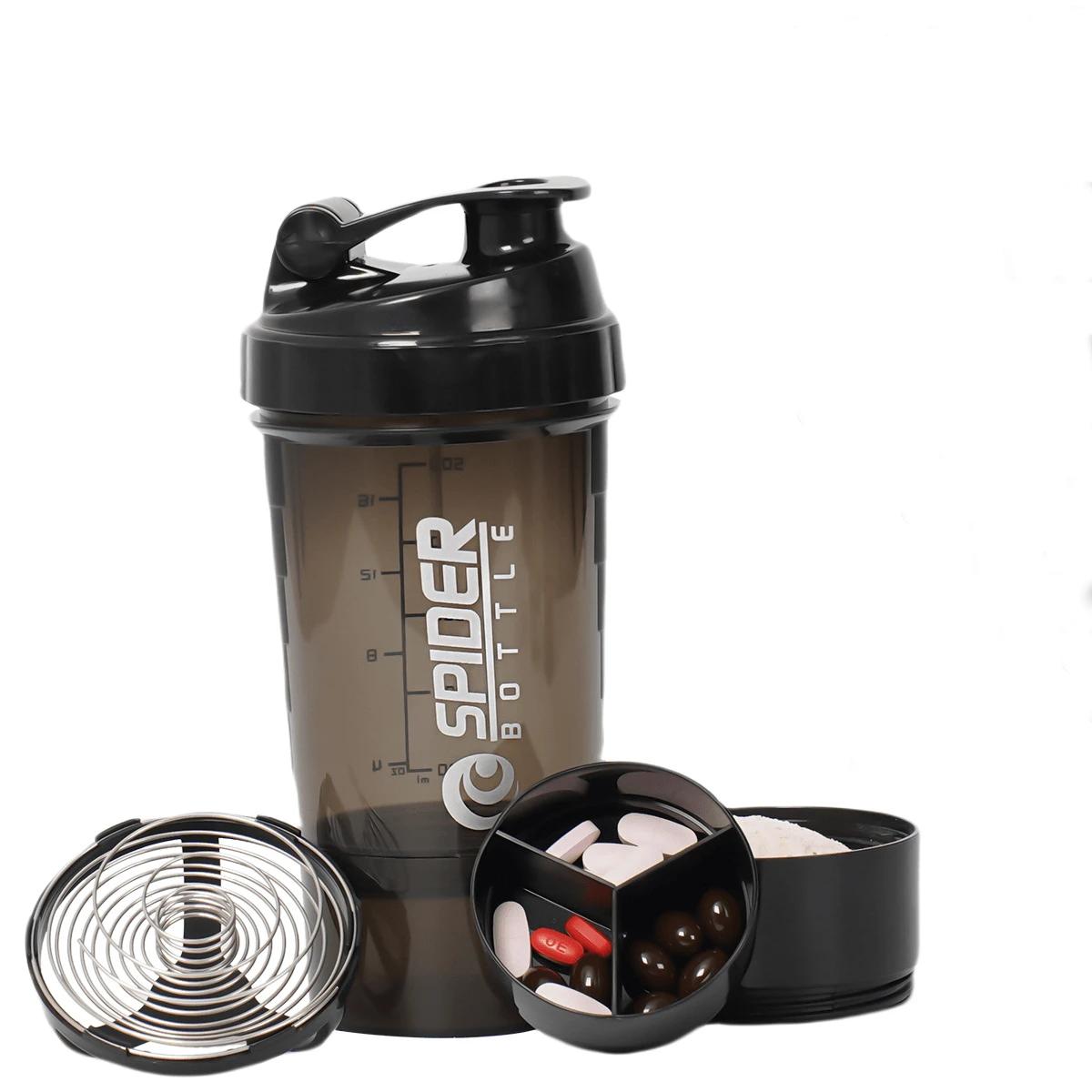 czarny bidon shaker
