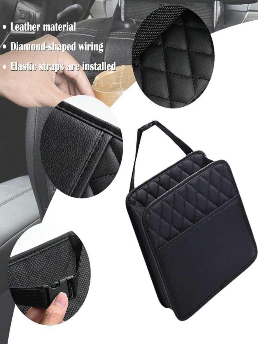 czarny organizer samochodowy 2-pack