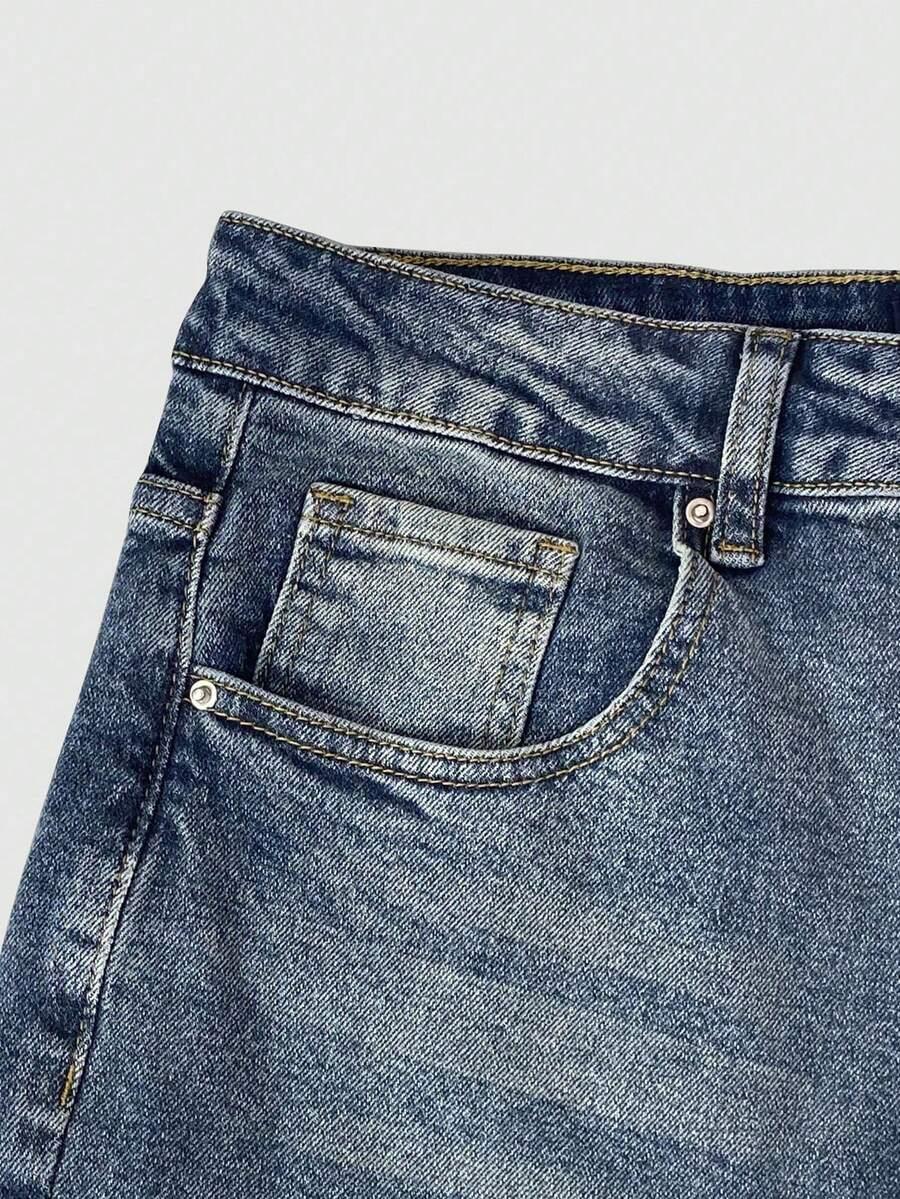 NIEBIESKIE SPODNIE JEANS