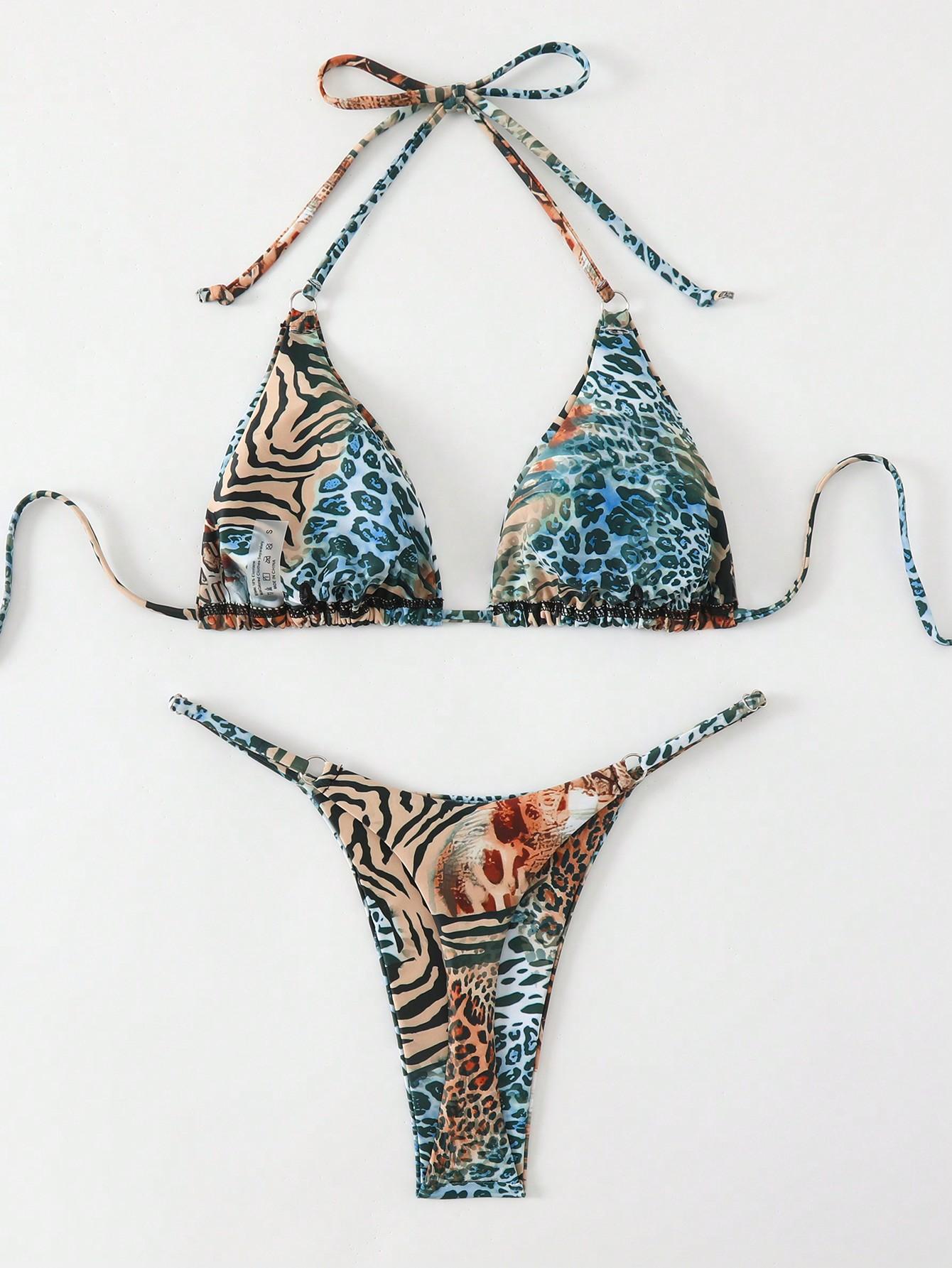 WIĄZANY KOMPLET BIKINI PRINT