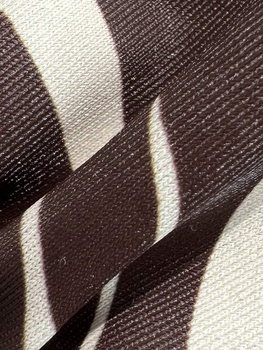 dwuczęściowy strój kąpielowy animal print