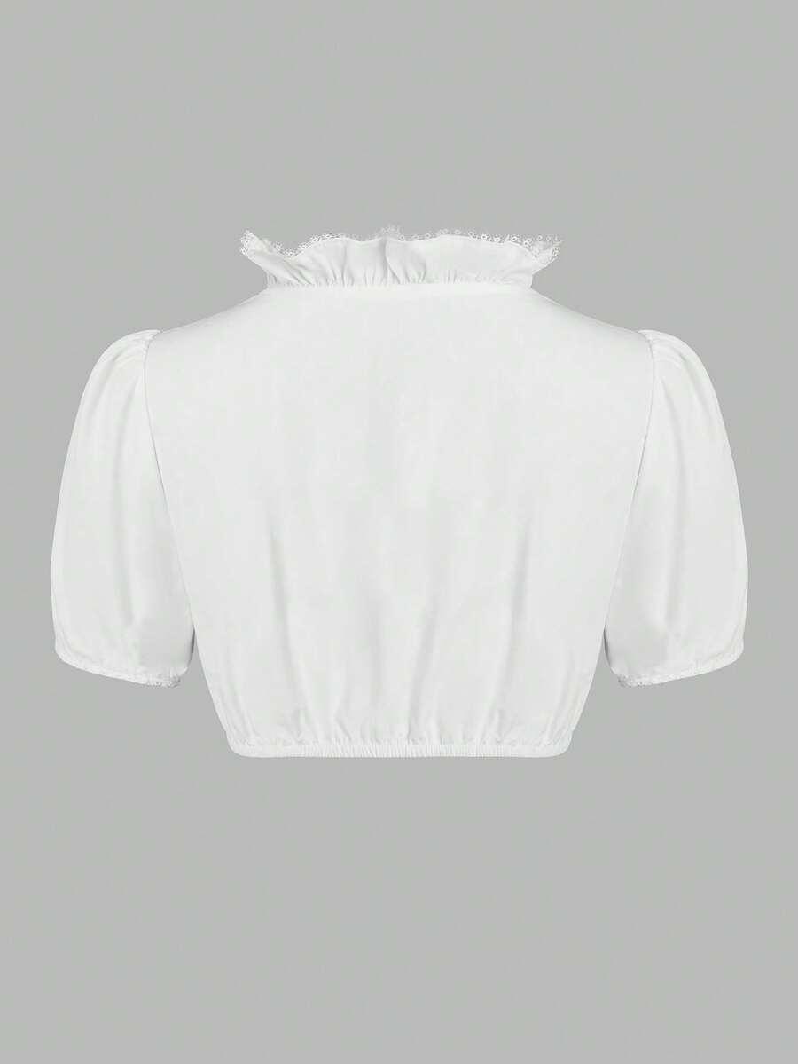 BIAŁY CROP TOP 
