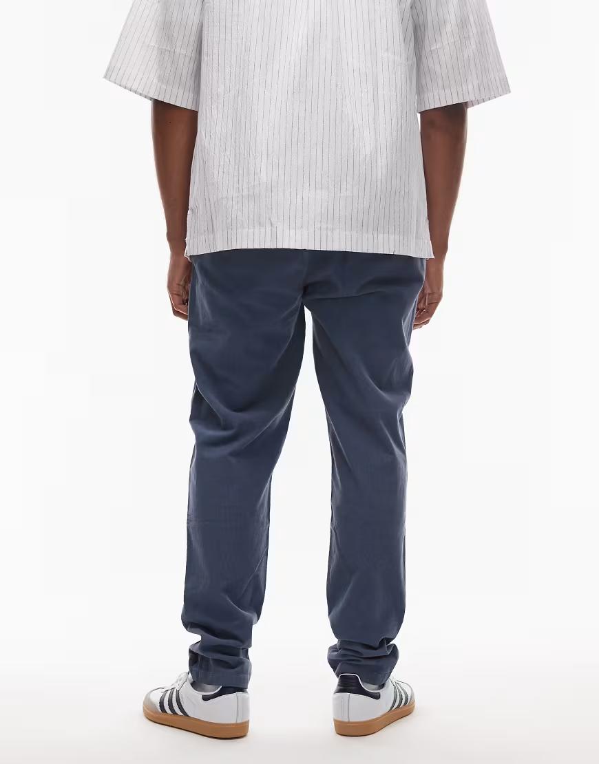 niebieskie spodnie casual