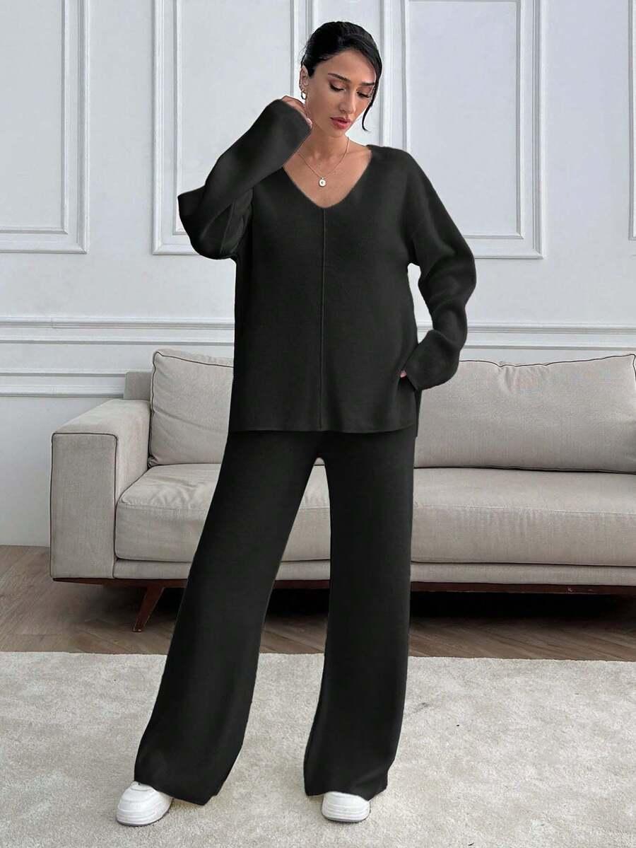 spodnie sweter komplet