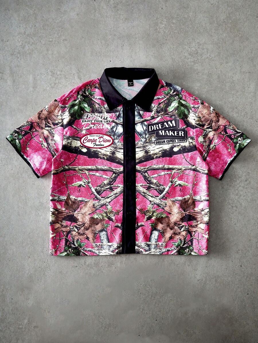 KOSZULA KRÓTKI RĘKAW print