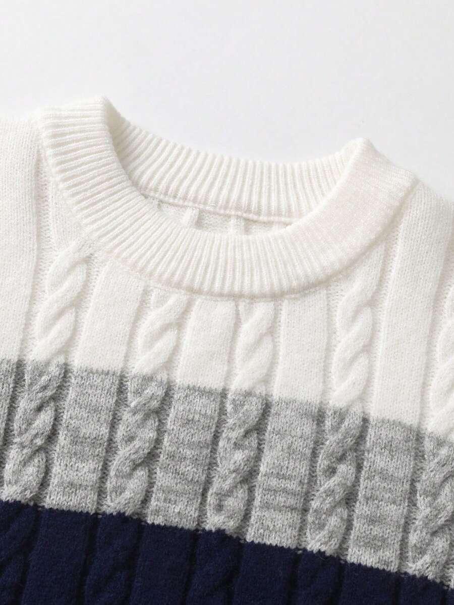 sweter w paski tekstura 