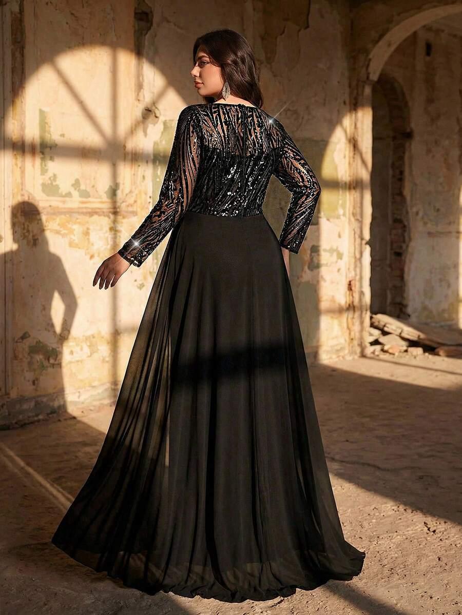 CZARNA MAXI SUKIENKA