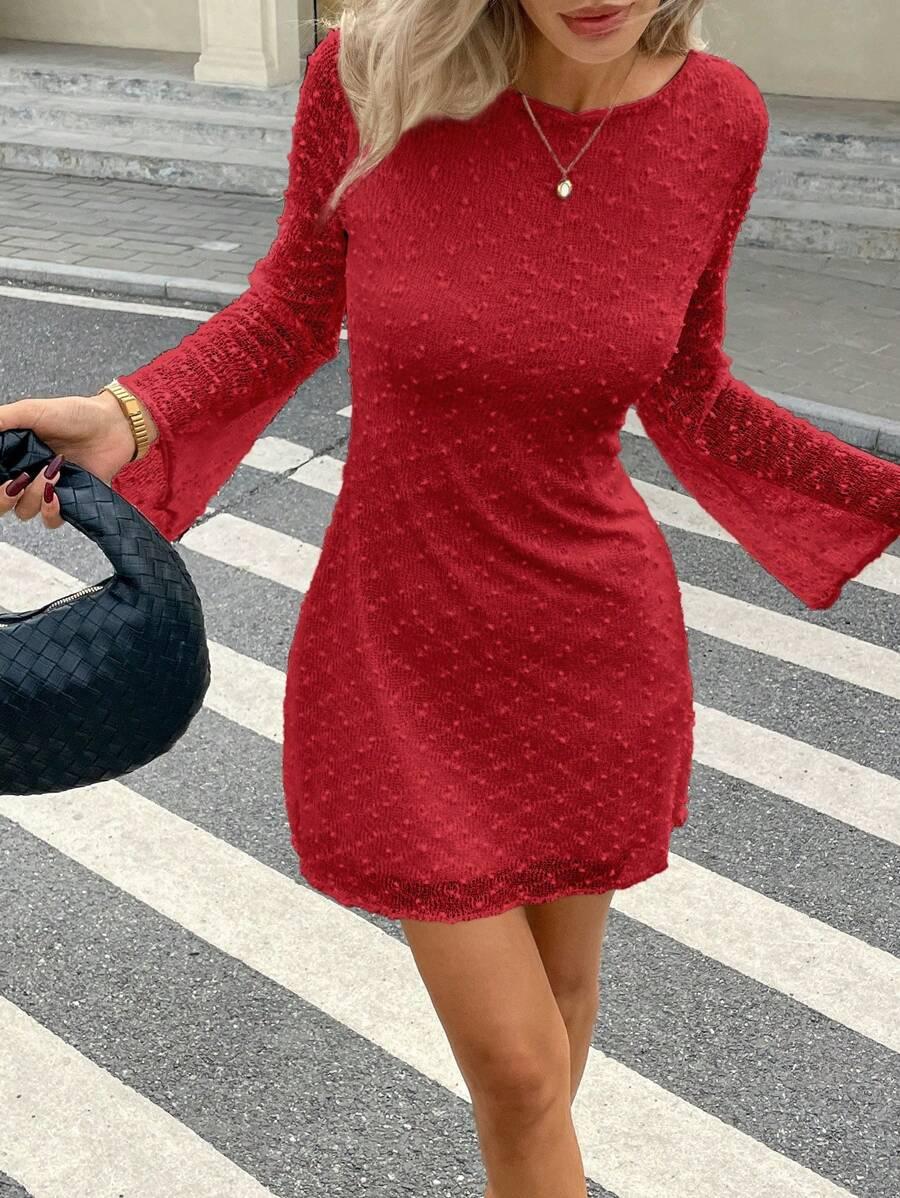 CZERWONA MINI SUKIENKA