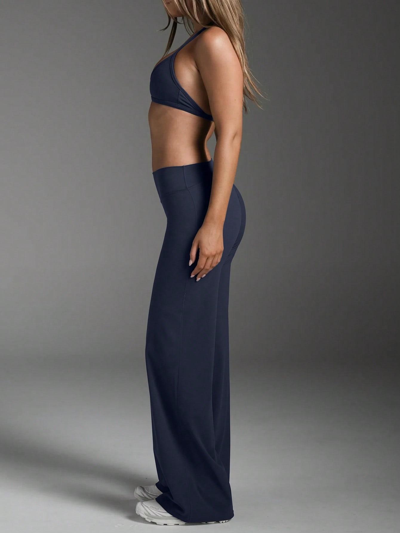 NIEBIESKIE SPORTOWE LEGGINSY
