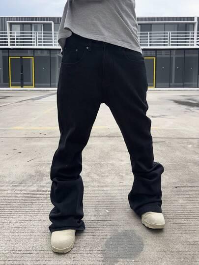czarne spodnie jeans 