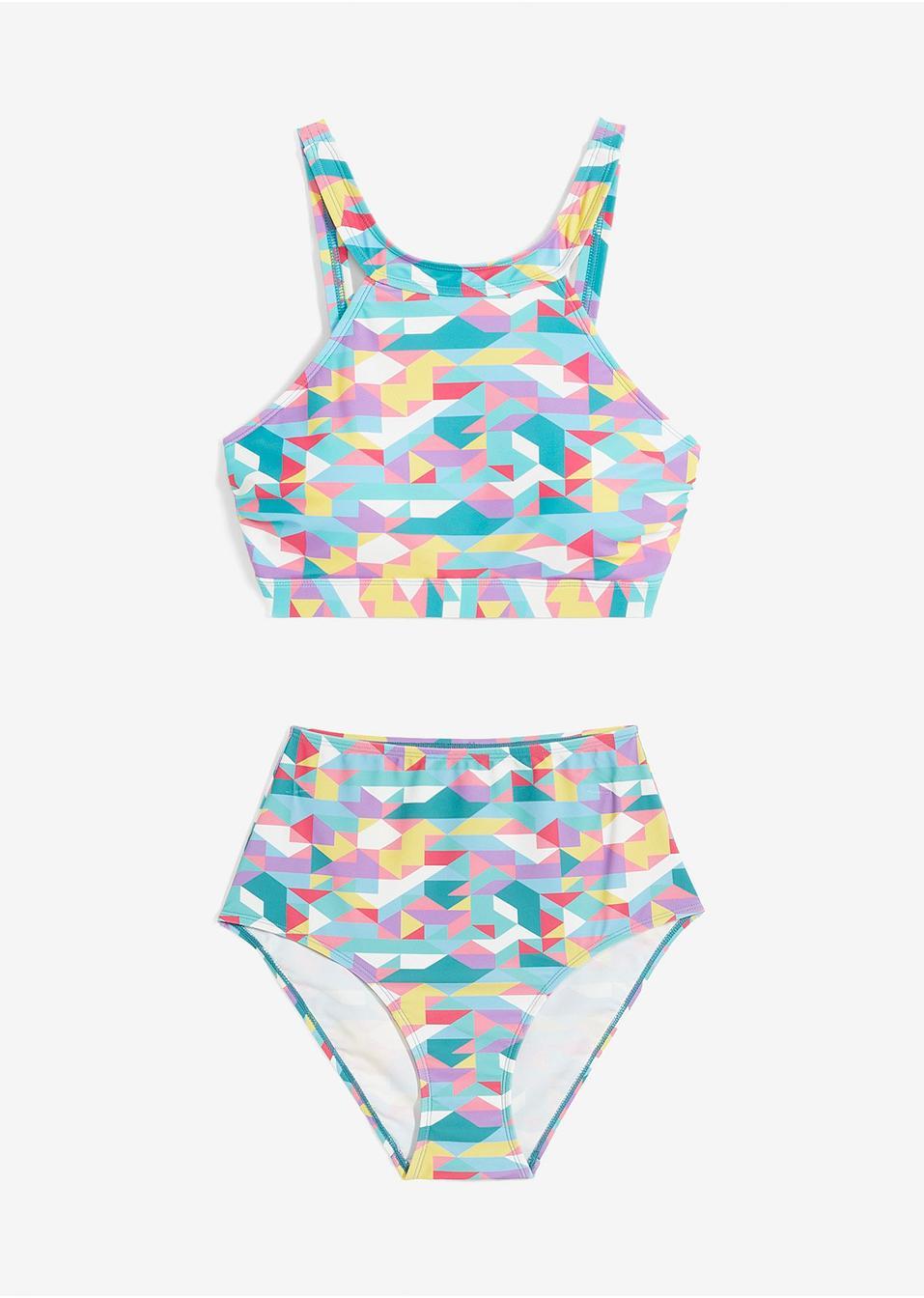 KOMPLET BIKINI W GEOMETRYCZNY WZÓR