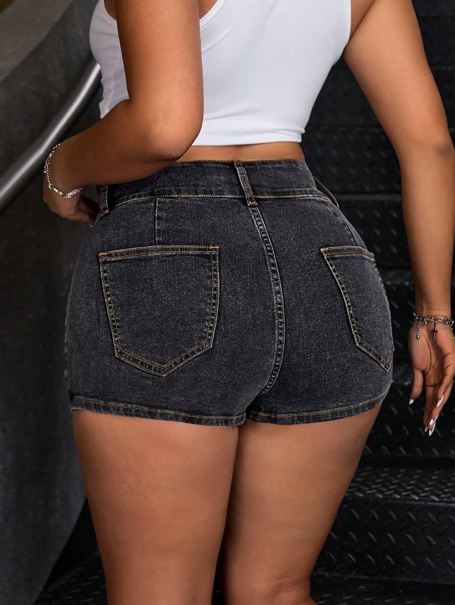 krótkie spodenki jeans