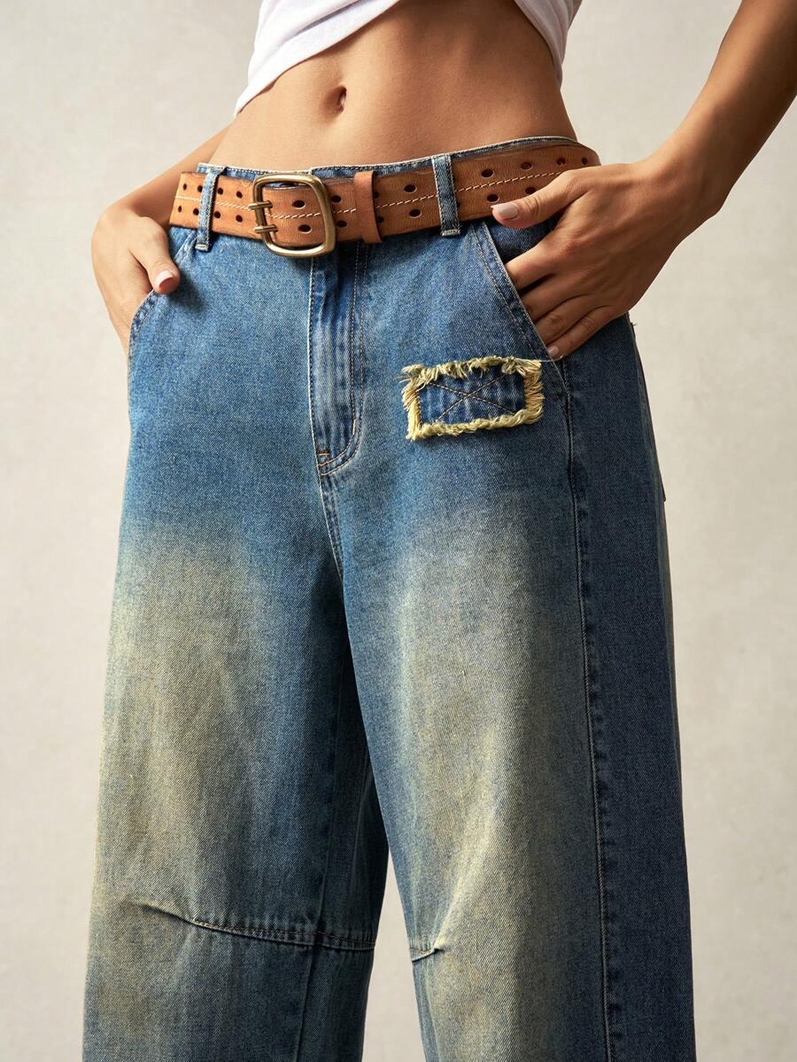 NIEBIESKIE JEANSOWE SPODNIE
