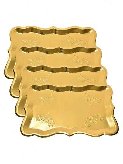 różowa papierowa taca 5 pack