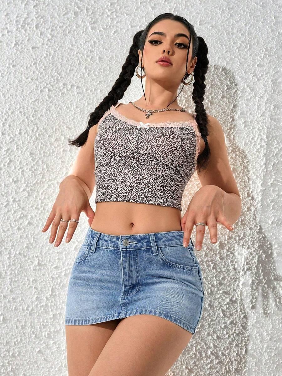 mini spódnica jeans 