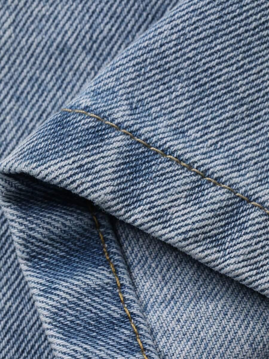 NIEBIESKIE SPODENKI JEANS