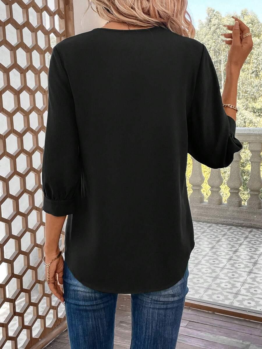 CZARNA BLUZKA casual