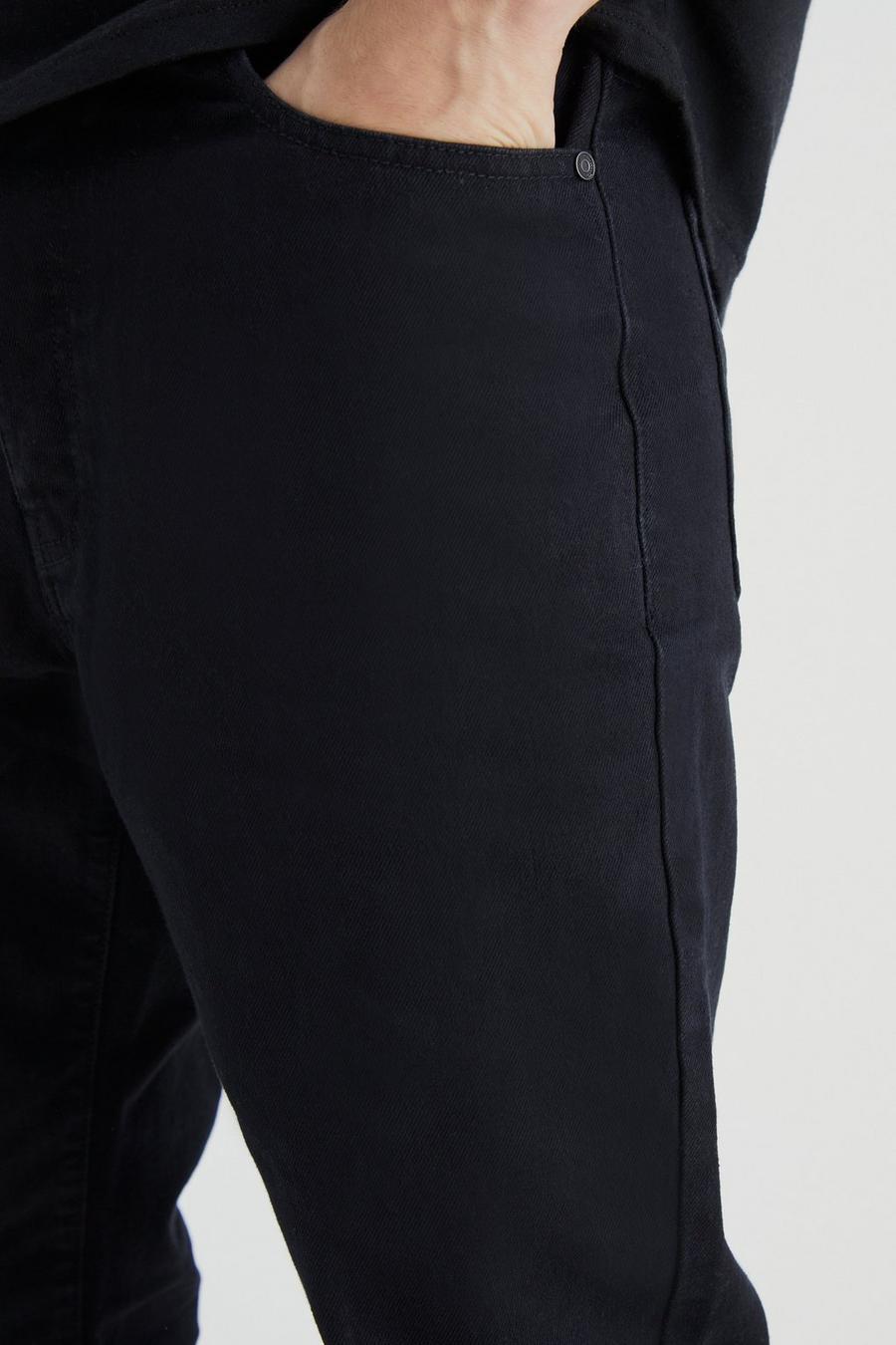 czarne spodnie jeansowe slim