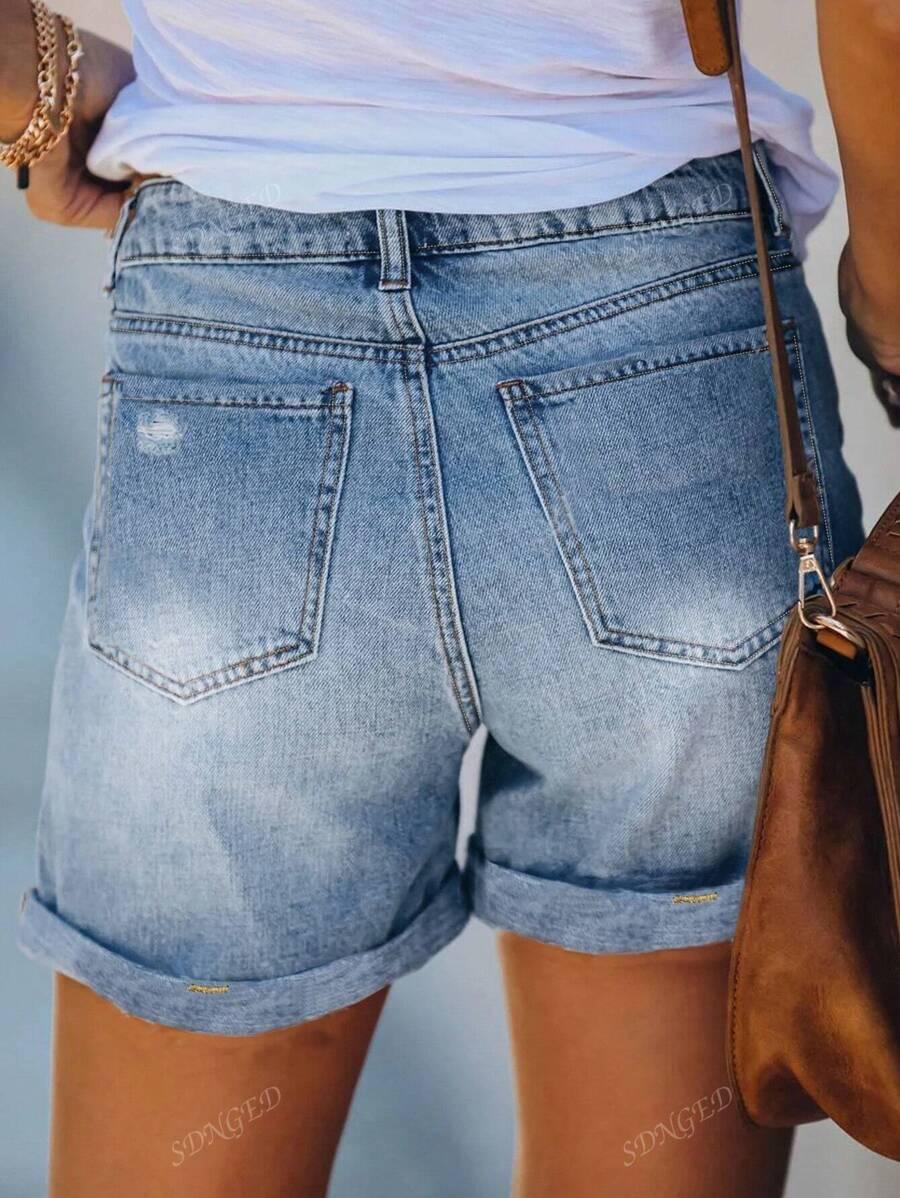 NIEBIESKIE SPODENKI JEANSOWE 
