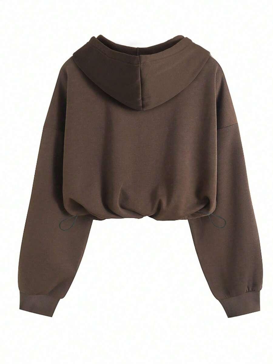 BRĄZOWA BLUZA KAPTUR