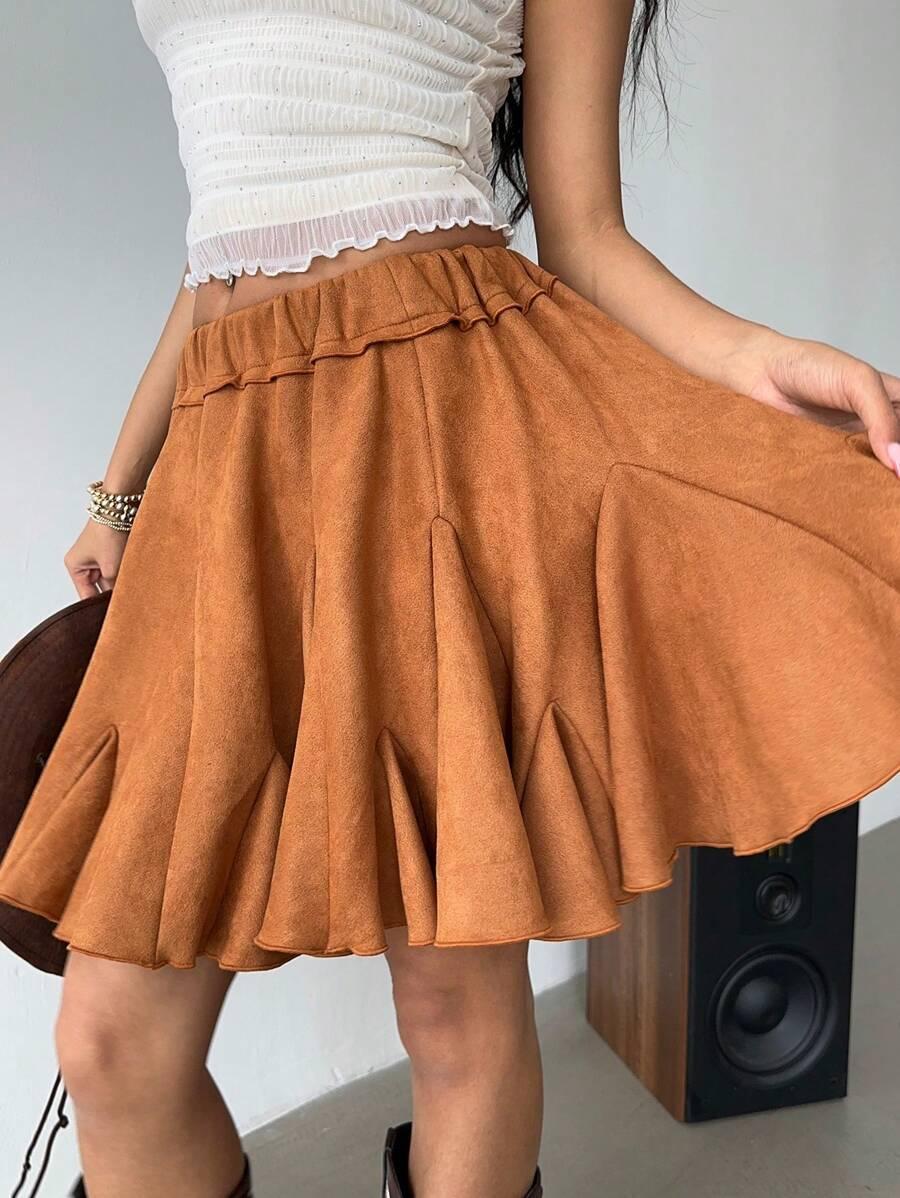ROZKLOSZOWANA MINI SPÓDNICA 