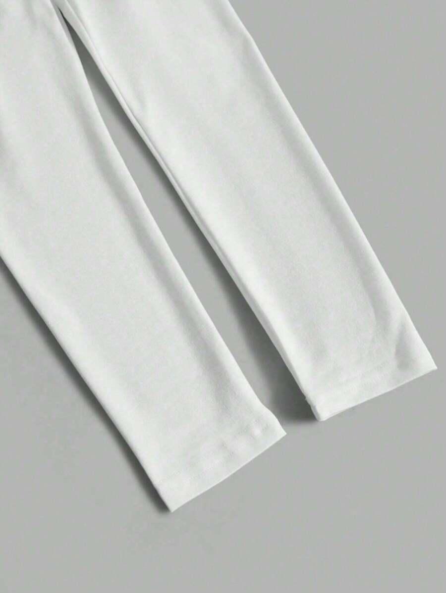 białe legginsy 3-pack