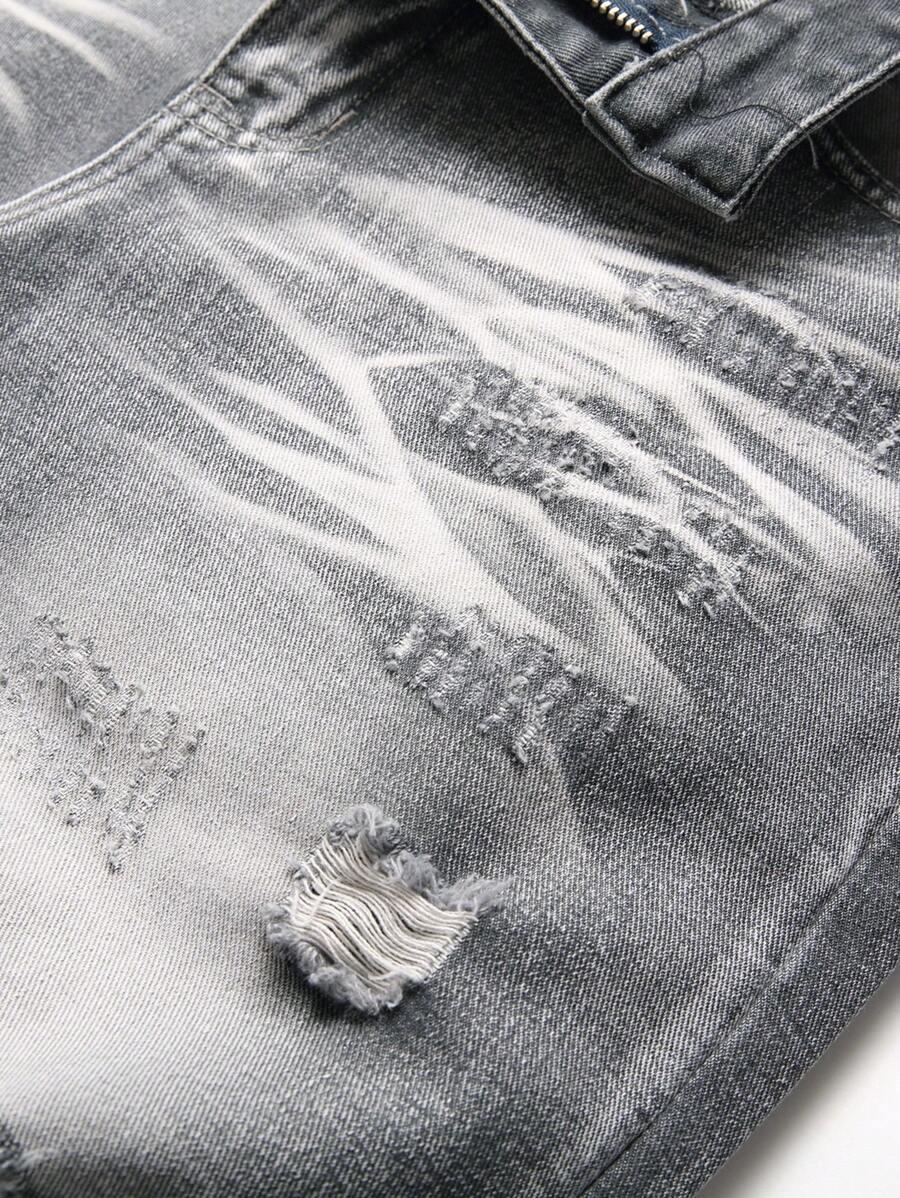 SZARE SPODNIE JEANS