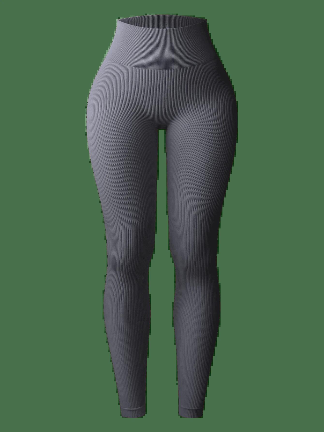 szare legginsy wysoki stan