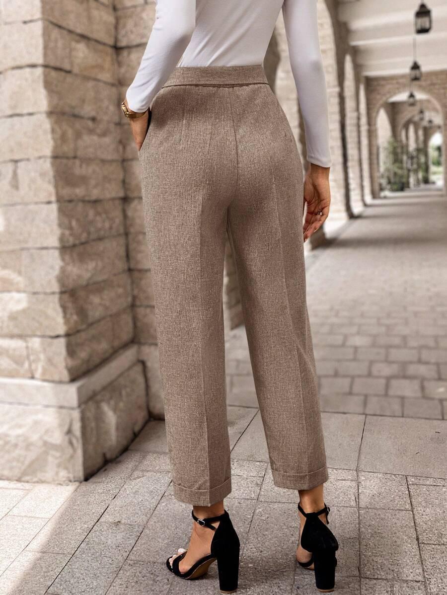 beżowe spodnie casual