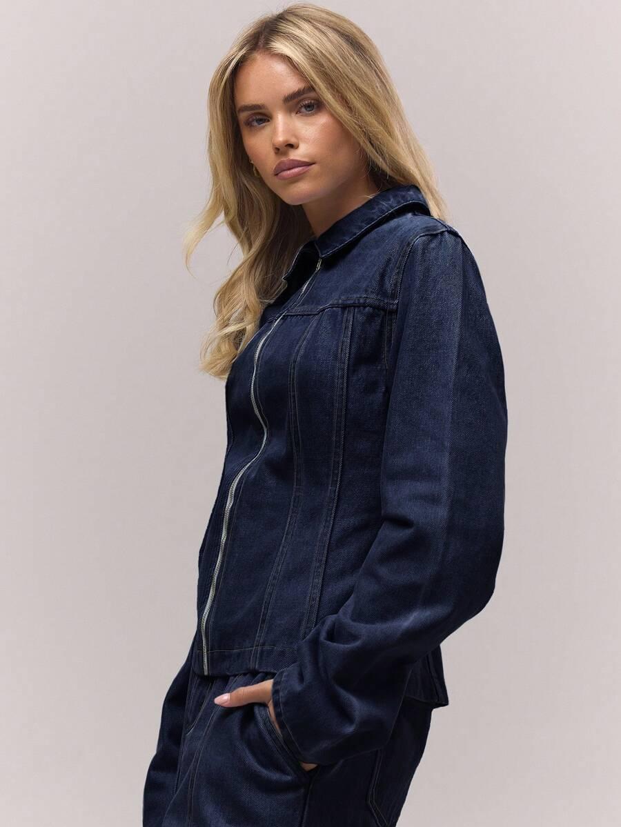 kurtka jeans zamek